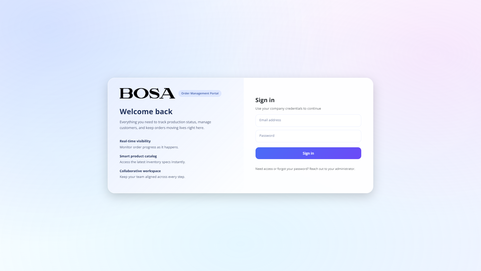 Bosa Order Management